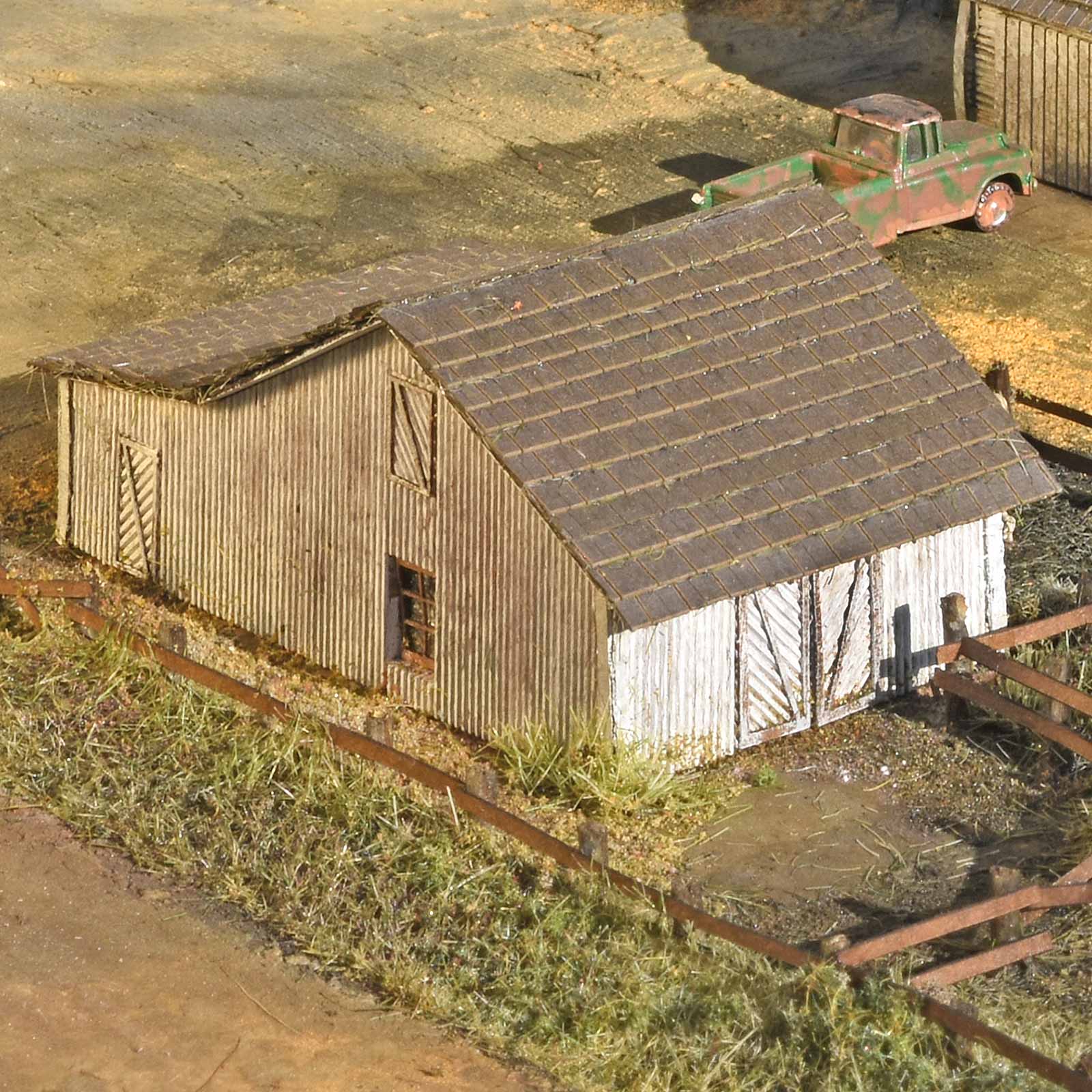Horse Stable, N Scale